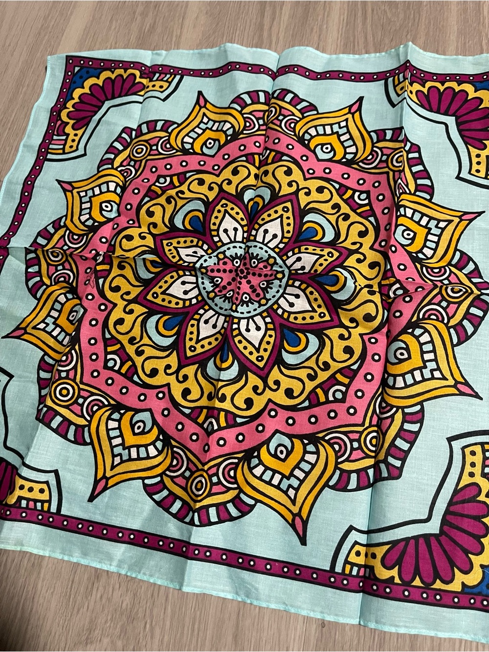 Colorful Mandala Scarf - Picture 3 of 4